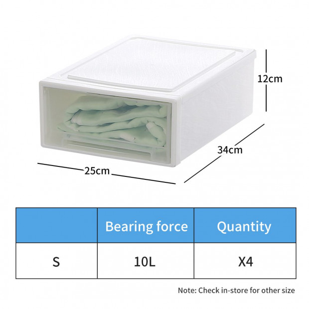 Storage Drawers Cabinet Tool Organiser Box Drawer Plastic Stackable Image 3