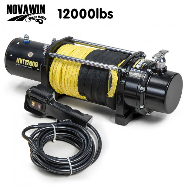 12V Electric Recovery Winch - 12000LBS