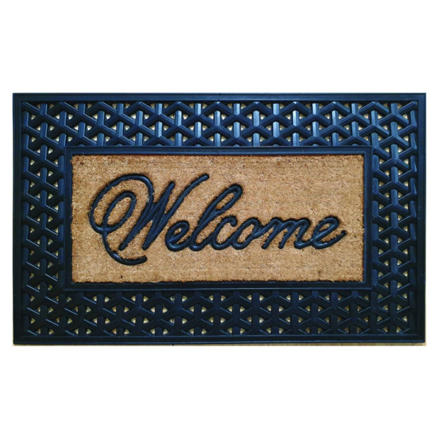 Door Mat Deluxe Rubber And Coir Welcome 60 x 90 cm Doormat