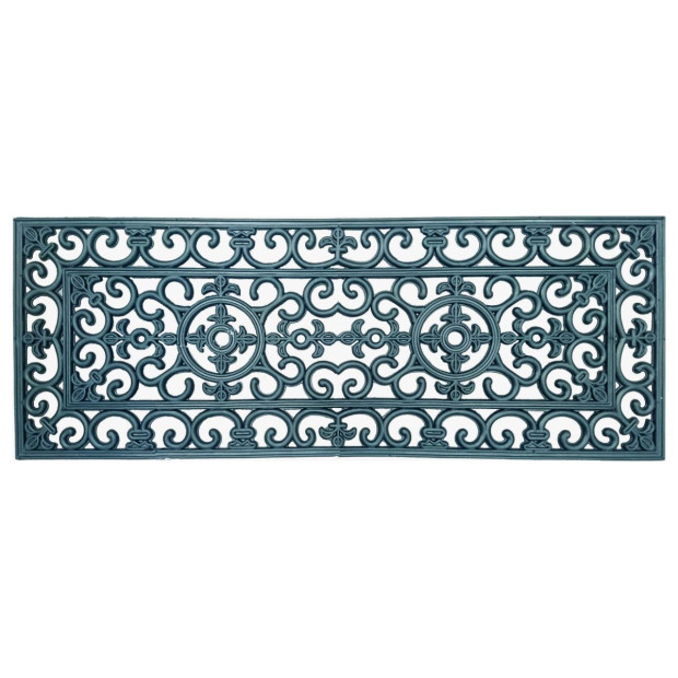 Wide Door Mat Deluxe Rubber Filigree 45 x 120 cm Doormat