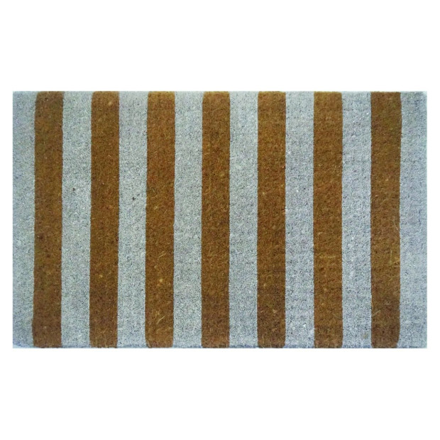 Door Mat Premium Coir Striped 50 x 80 cm Doormat