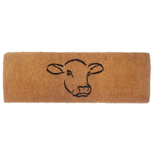 Wide Door Mat Premium Cow Face 39 x 119 cm Doormat