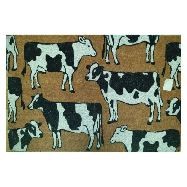 Door Mat Premium Coir Dairy Cows Farm Animals 50 x 80 cm Doormat