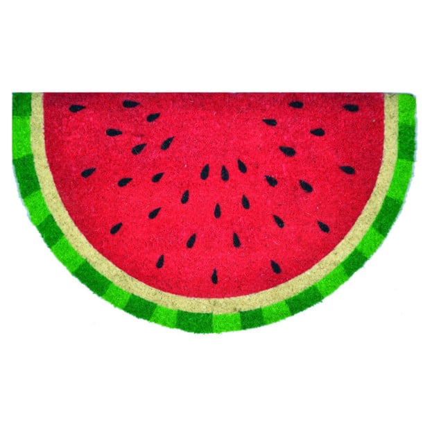 Door Mat Deluxe Coir Backed Watermelon 45 x 75 cm Doormat