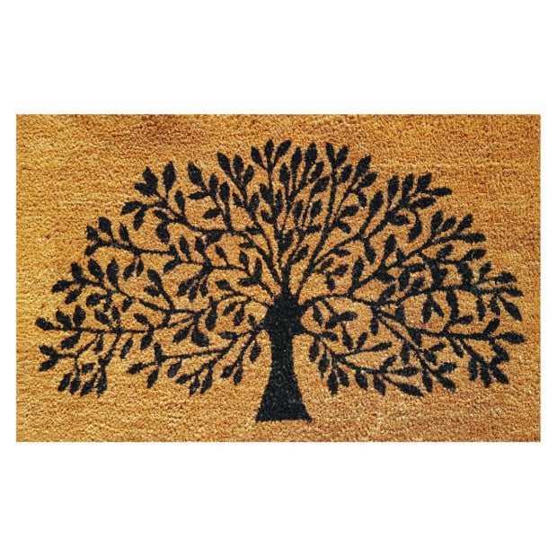Door Mat Deluxe Coir Backed Tree Of Life 50 x 80 cm Doormat