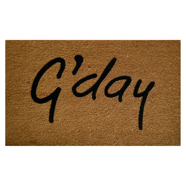 Door Mat Deluxe Coir Backed GDay Australia 45 x 75 cm Doormat