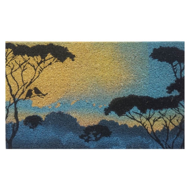 Door Mat Deluxe Coir Latex Blue Sky Country 45 x 75 cm Doormat