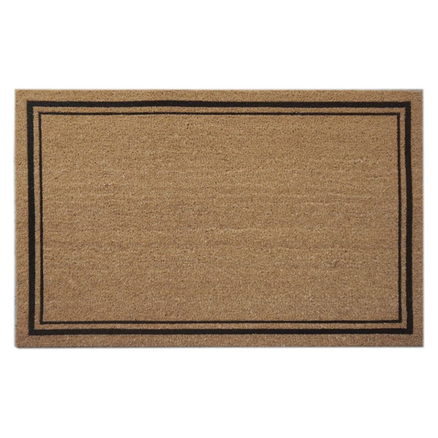 Door Mat Deluxe Coir Backed Border 58 x 89 cm Doormat