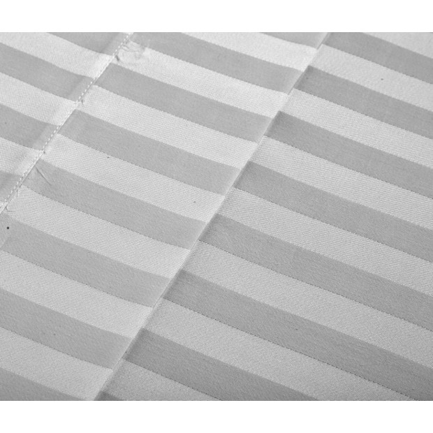 1200TC Sheet Set Damask Cotton Blend Silver - Queen Image 5