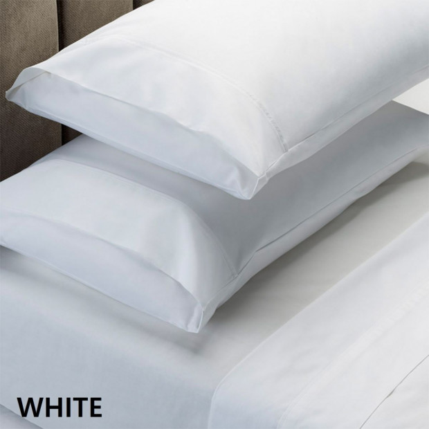 1500 Thread Count Cotton Rich Sheet Set 4 Piece Double - White Image 5