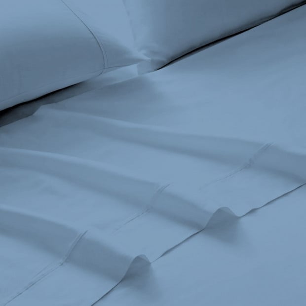 1500TC Cotton Rich Sheet Set 4 Piece - Double - Indigo Image 2