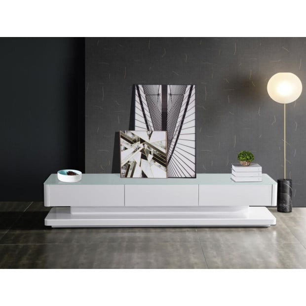Suprilla TV Cabinet Entertainment Unit White Image 3