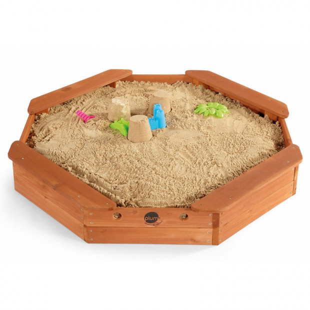 Plum Octagonal Wooden Sand Pit