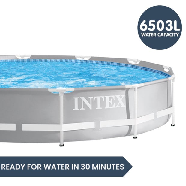 Intex 26712NP Prism Frame Swimming Pool 3.66m x 76cm with Pump Image 8