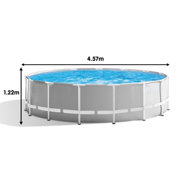 Intex 26726NP Prism Frame Swimming Pool 4.57m x 1.22m with Pump Image 3