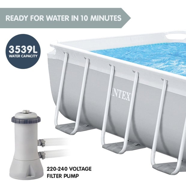 Intex 26784AU Above Ground Swimming Pool Rectangular 3.00m x 1.75m Image 7