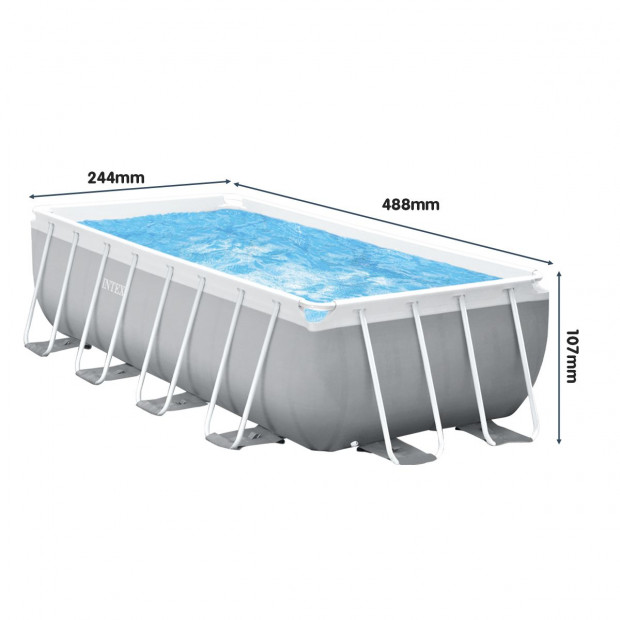 Intex 26792AU Above Ground Swimming Pool Rectangular 4.88m x 2.44m Image 2