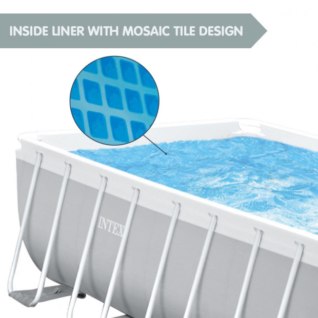 Intex 26792AU Above Ground Swimming Pool Rectangular 4.88m x 2.44m Image 3