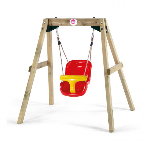 Plum Wooden Baby Swing Set