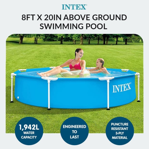 Intex 28205NP Framed Swimming Pool 8ft x 20in Image 9