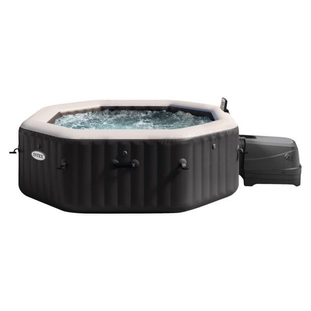 Intex PureSpa Jet and Bubble Deluxe 6-Person Inflatable Hot Tub - Onyx Black Image 2