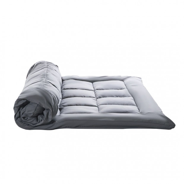 Dreamz Mattress Topper Bamboo Fibre Luxury Protector Cover King Single Image 2