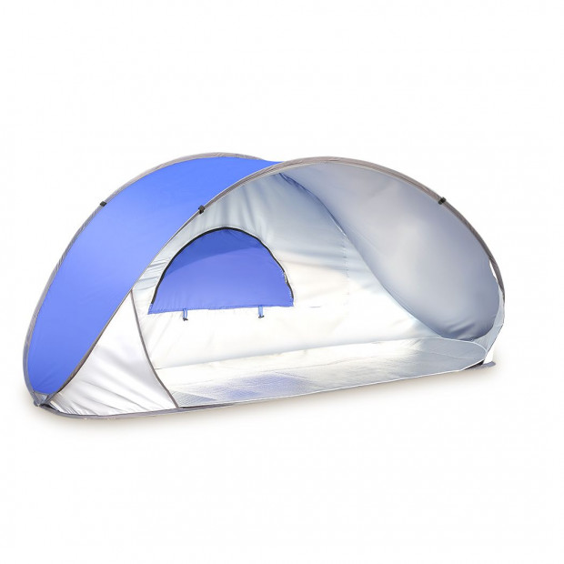 Pop Up Tent Beach Camping Tents 2-3 Person Hiking Portable Shelter Mat Image 2
