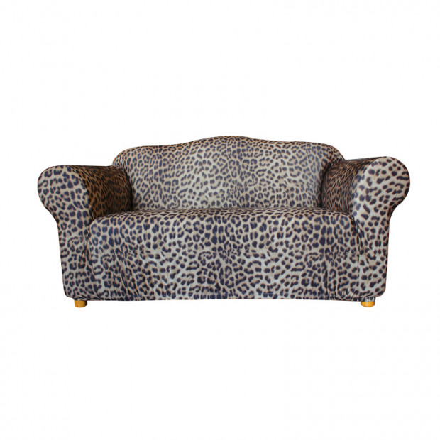 Sure Fit 2 Seater Pearson Sofa Cover - Leopard Print