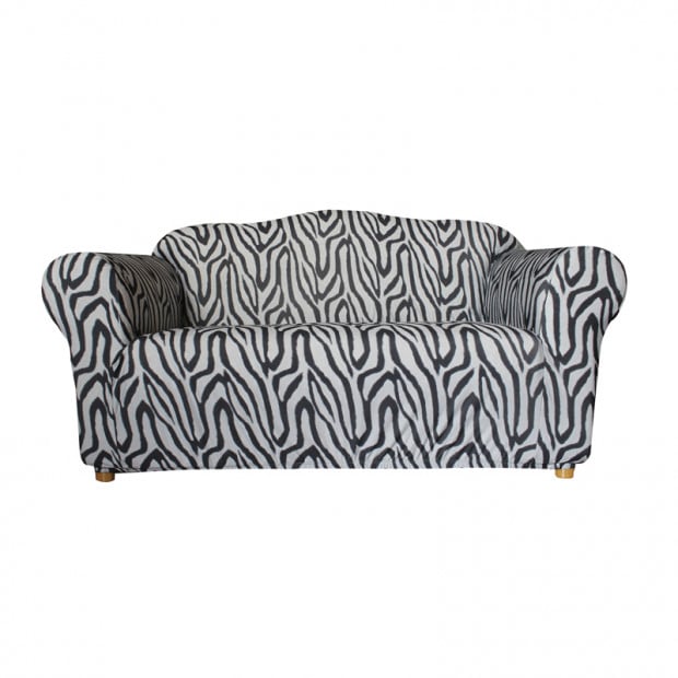 Sure Fit 2 Seater Pearson Sofa Cover - Zebra Print