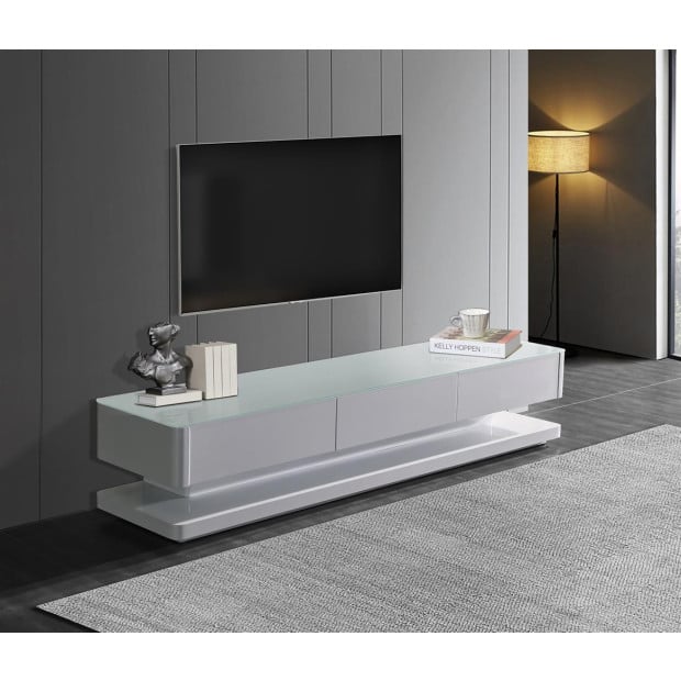 Suprilla TV Cabinet Entertainment Unit White Image 2