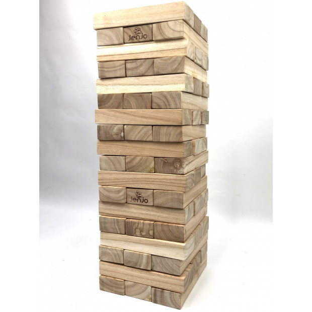 54 Piece Giant Jenjo Outdoor Wooden Block Game 63cm