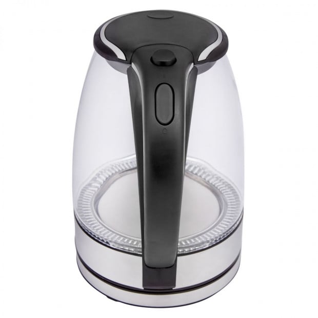 Glass Kettle Electric LED Light Kitchen Water Jug Stainless Steel 1.7L Image 5