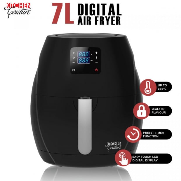 7L Air Fryer Digital Low Fat Oil Free Rapid Healthy Deep Cooker Image 2