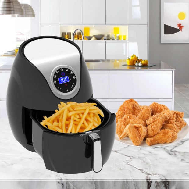 Kitchen Couture Digital Air Fryer 7L LED Display Healthy Oil Black Image 3