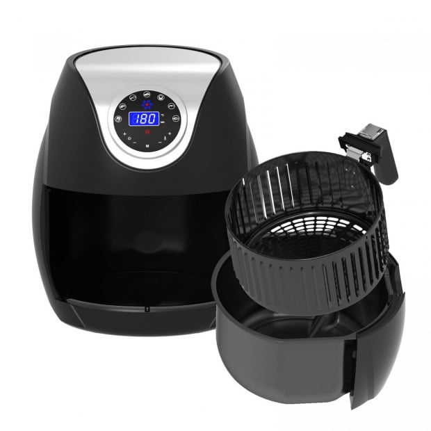 Kitchen Couture Digital Air Fryer 7L LED Display Healthy Oil Black Image 6