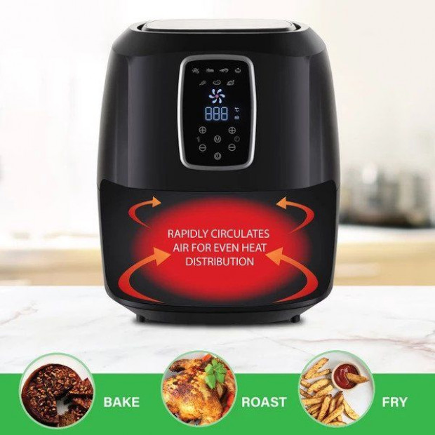 kitchen couture airfryer 7l black
