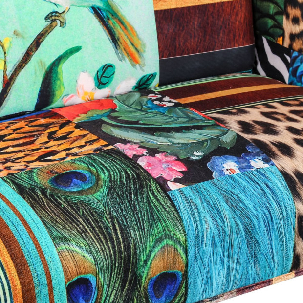 Bird Sofa Seat 2-Seater Timber Velvet Couch Lovesesat Chair Image 6