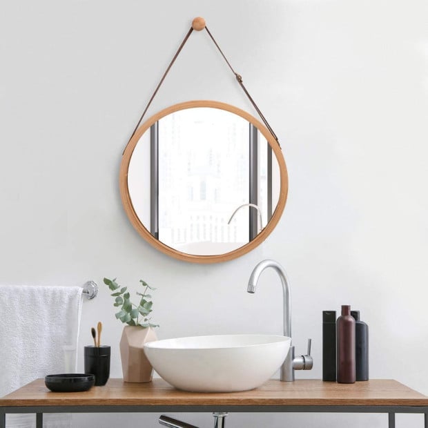 Hanging Round Wall Mirror 45 cm Image 3