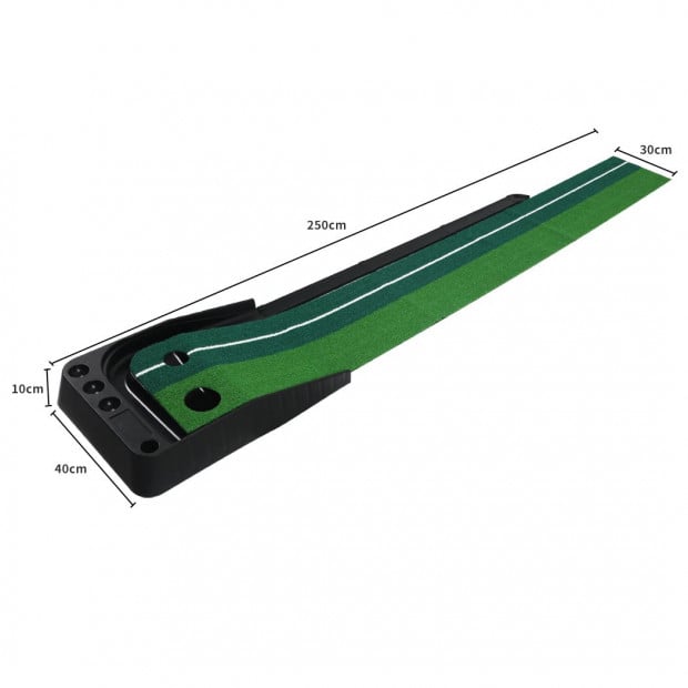 Golf Putting Mat Portable Auto Return Practice Putter Trainer Type B Image 3