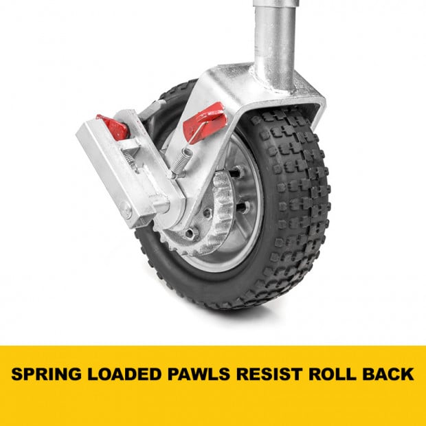 AL-KO 10in Ratchet Jockey Wheel for Trailers & Caravans Image 5