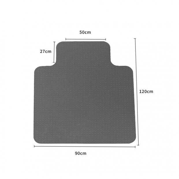 Chair Mat Carpet Hard Floor Protectors PVC Mats Black Image 3