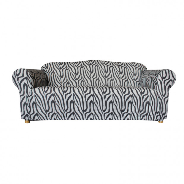 Sure Fit 3 Seater Pearson Sofa Cover - Signature Zebra Print