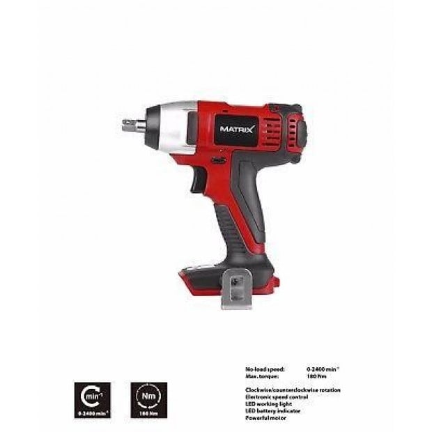 MATRIX 20V X-ONE Cordless Impact Wrench & Drill Combo Kit Image 3