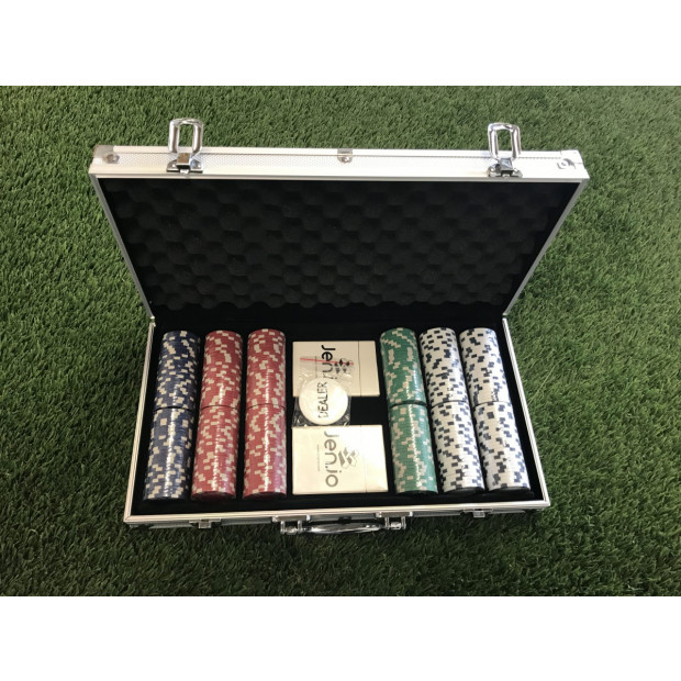 Jenjo Poker Sets With Premium Plastic Playing Cards Image 2