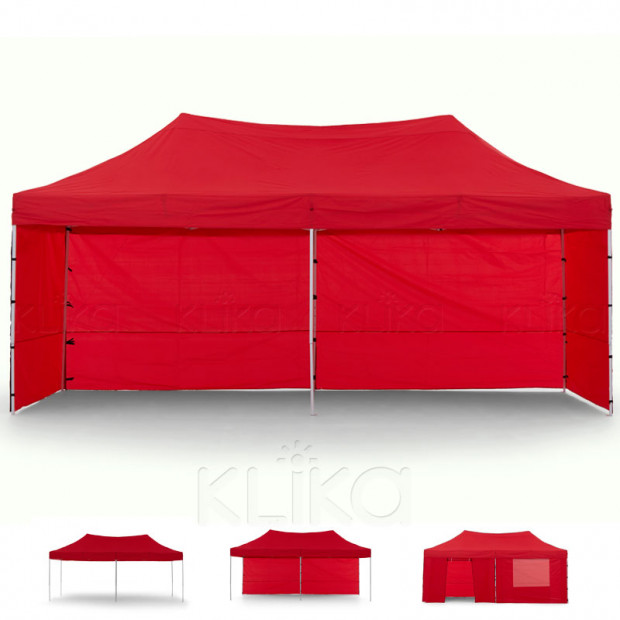 Wallaroo 3x6 Marquee - PopUp Gazebo - Red
