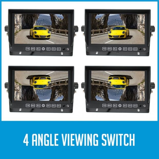 7in Monitor Hd 12v 24v Ccd 4pin Reversing Camera Truck Caravan Image 7