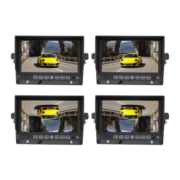 7in Monitor HD 12v/24v With 3 Av Inputs 4pin Advanced Image 3