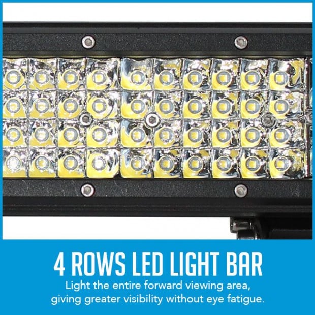 23In Led Light Bar Philips 4 Rows Bundle 2x 60w Driving Worklight Image 2