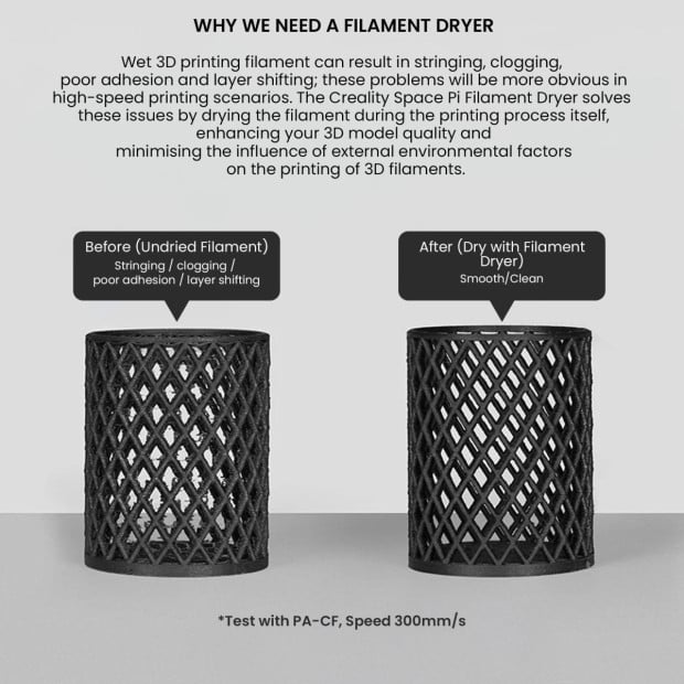 Creality Space Pi Filament Dryer Box, 360° 80W PTC Storage, Dehydrator Image 5