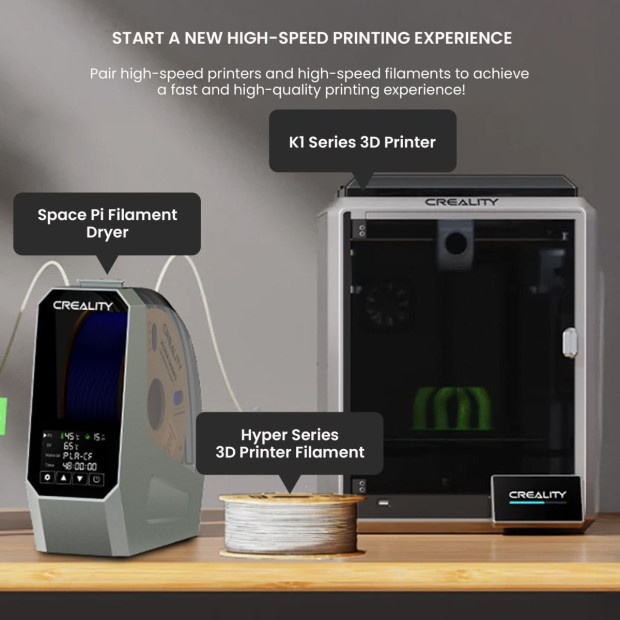 Creality Space Pi Filament Dryer Box, 360° 80W PTC Storage, Dehydrator Image 11